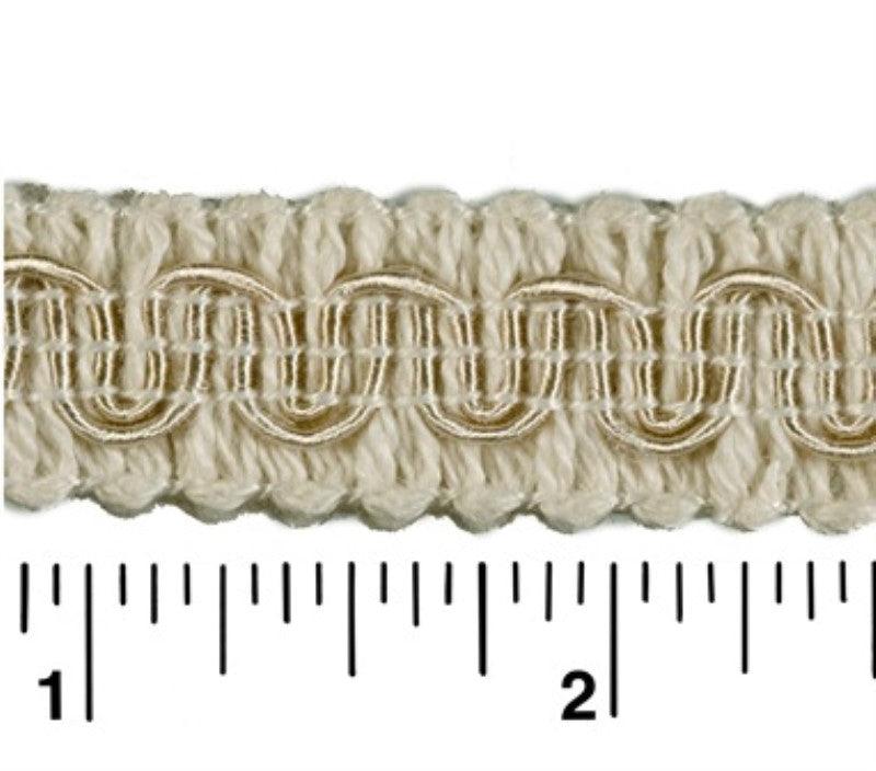Rayon Scroll Gimp - C25 Ivory - Conso Scroll Gimp