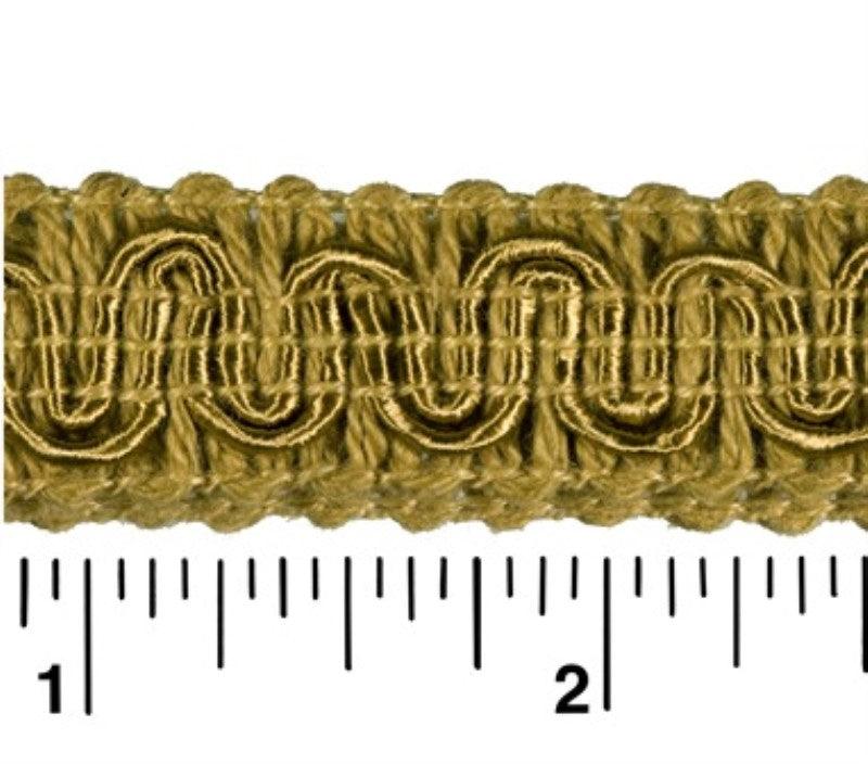 Rayon Scroll Gimp - D25 Gold - Alan Richard Textiles, LTD Conso Scroll Gimp