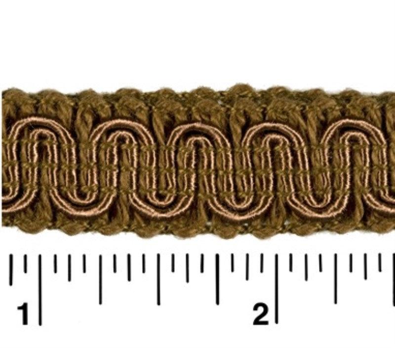Rayon Scroll Gimp - E03 Brown - Conso Scroll Gimp
