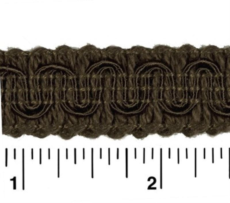 Rayon Scroll Gimp - E11 Bark Brown - Conso Scroll Gimp
