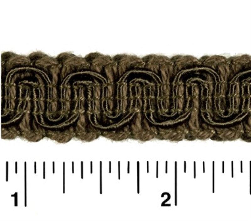 Rayon Scroll Gimp - E18 Mocha - Conso Scroll Gimp