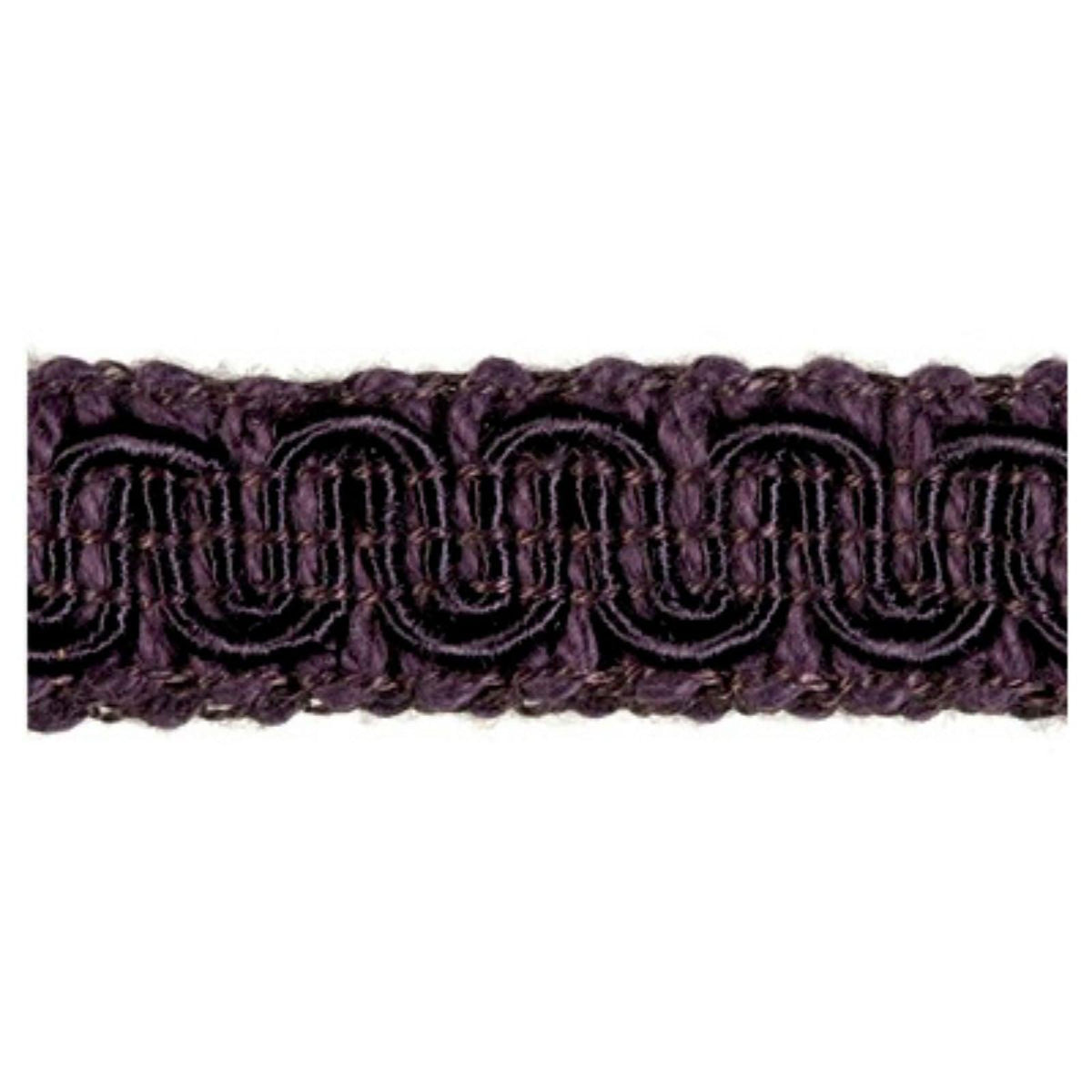 Rayon Scroll Gimp - H13 Black Rum - Alan Richard Textiles, LTD Conso Scroll Gimp