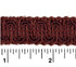 Rayon Scroll Gimp - J23 Claret - Alan Richard Textiles, LTD Conso Scroll Gimp