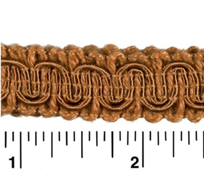 Rayon Scroll Gimp - K50 Terra Cotta - Alan Richard Textiles, LTD Conso Scroll Gimp