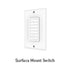 Rollease Surface Mount Switch Remote Control - 5 Channels - Alan Richard Textiles, LTD Rollease Battery Motors & Remote Controls
