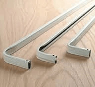 Single Curtain Rod 48" - 86", 1 Support; 2" Clearance - Kirsch Curtain Rods & Components