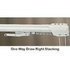 Single Traverse Drop In One Way Right 86" - 150" - Kirsch Superfine Traverse Rods