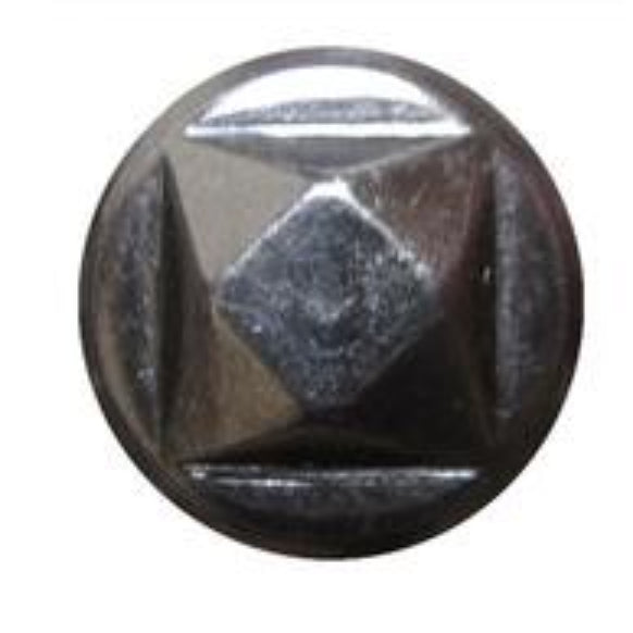 Smoke #97 Round Nail 80/Box Head Size: 13/16" Nail Length: 5/8" - Alan Richard Textiles, LTD Black Diamond Decorative Nail Collection