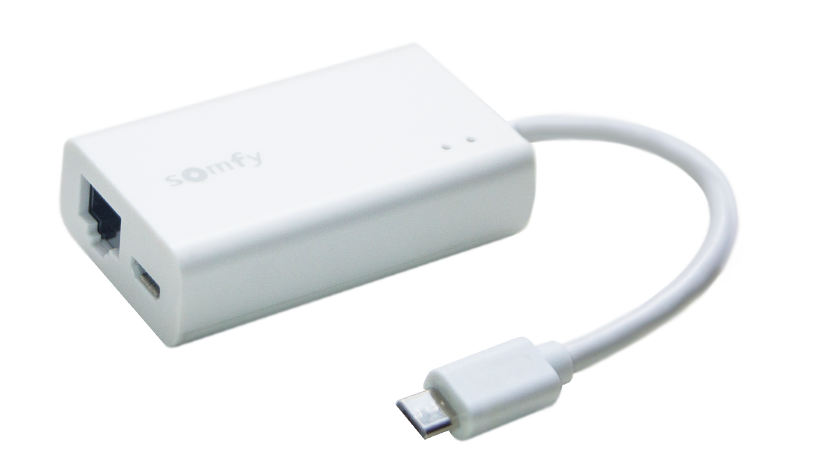 Somfy Ethernet Adaptor #1870470 - Alan Richard Textiles, LTD Somfy 30 Motors & Accessories, Somfy 400 Series Motors & Cable Options, Somfy 500 Series Motors & Cable Options, Somfy 600 Series Exterior Motors & Cable Options, Somfy Glydea Motors and Accessories, Somfy Motors For Drapes and Roller Shades, Somfy� Hand Held Remote Controls