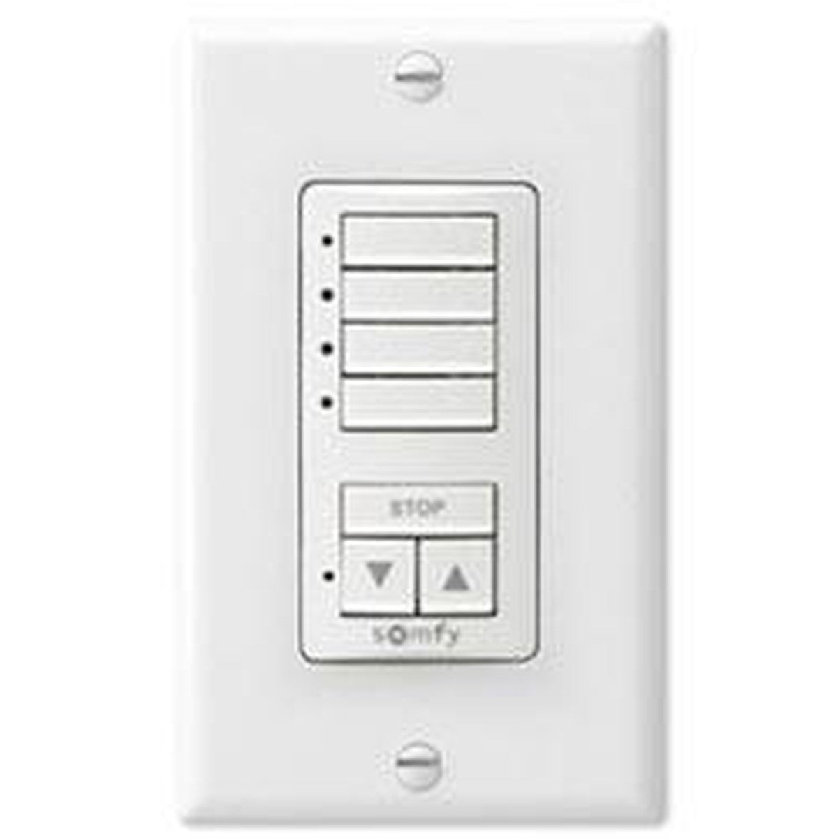 Somfy® DecoFlex WireFree, RTS 4 Wall Switch - Pure - Alan Richard Textiles, LTD