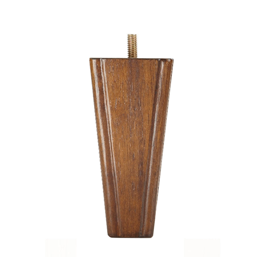 Square Leg Carved Walnut 5" x 2.25"-1.25" 50/case-B - Alan Richard Textiles, LTD Decorative Wooden Legs