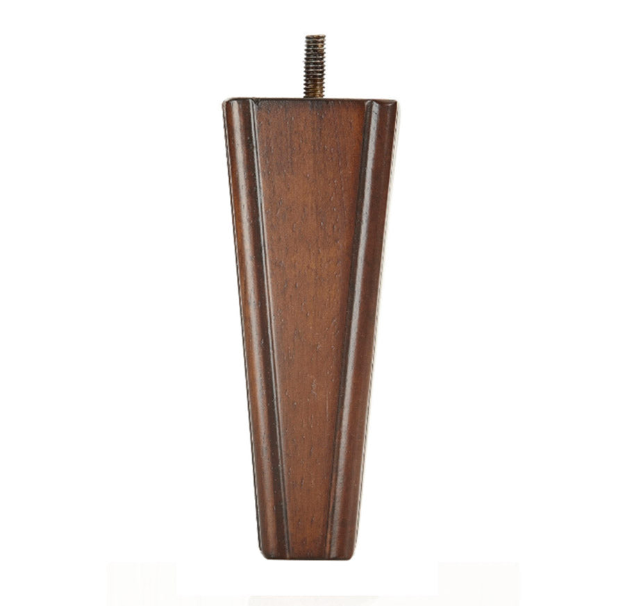 Square Leg Carved Walnut 6" x 2.25"-1.25" 50/case-B - Alan Richard Textiles, LTD Decorative Wooden Legs