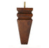 Square Leg Carved Walnut 6" x 2.5"-1" 36/case-B - Alan Richard Textiles, LTD Decorative Wooden Legs