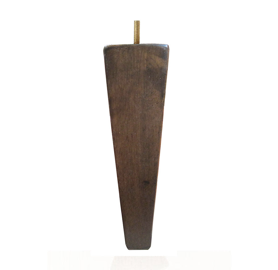 Square Leg Tapered Walnut 6" x (1.75"-.75" 50/case-B - Alan Richard Textiles, LTD Decorative Wooden Legs