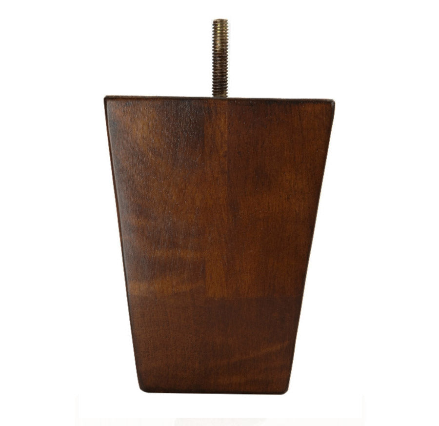 Square Leg Walnut 5" x 3.875"-2.75" 24/case-BH - Alan Richard Textiles, LTD Decorative Wooden Legs