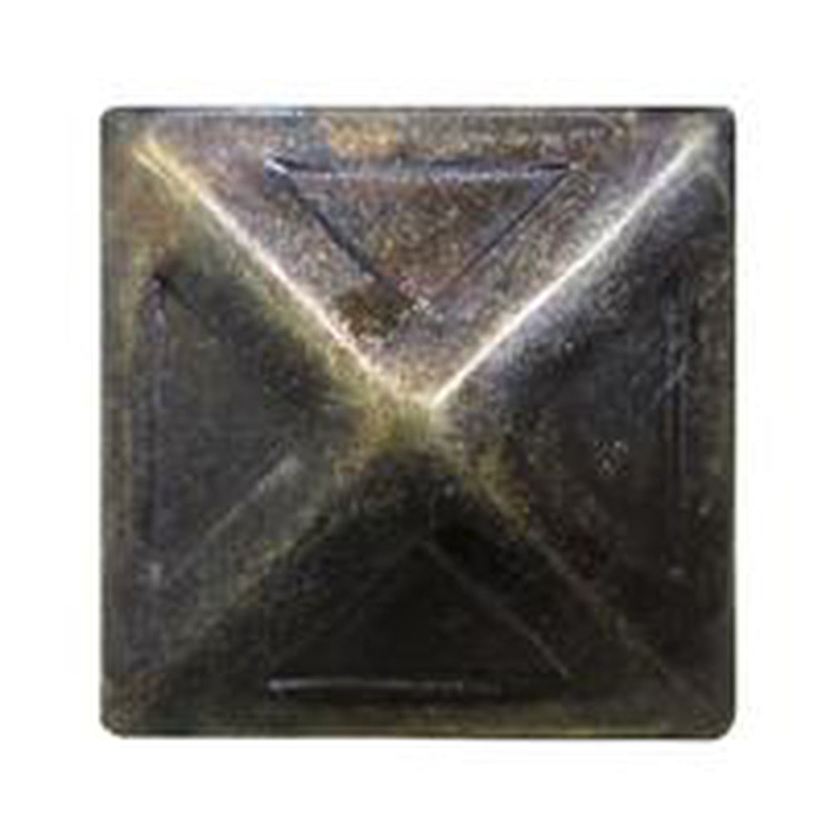 Vintage #80 Etched Pyramid 80/BX Head Size: 3/4" Nail Length:5/8" - Alan Richard Textiles, LTD Black Diamond Decorative Nail Collection - Specialty Shapes