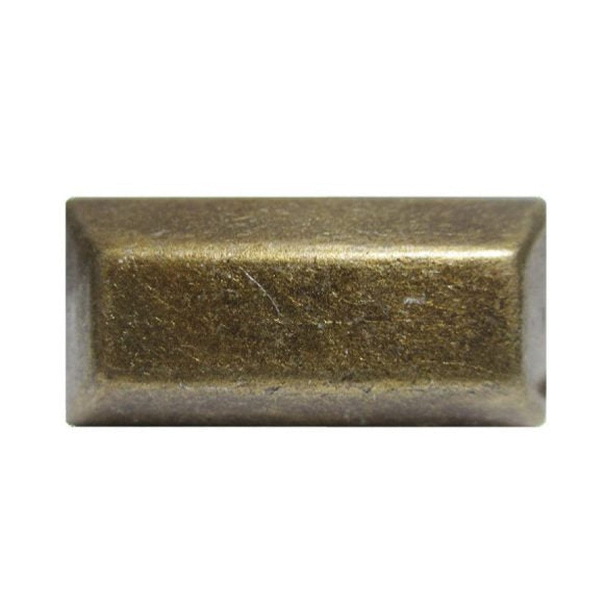 Vintage # 80 Rectangle Nail 25/Box Head Size: 7/16" X 1 3/16" Nail Length: 5/8" - Alan Richard Textiles, LTD Black Diamond Decorative Nail Collection - Specialty Shapes